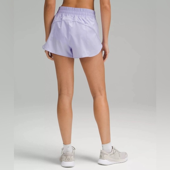 Lululemon track that 3 inch Shorts- lilac smoke! Size 4 - Picture 2 of 5